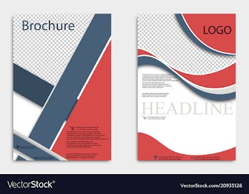 Abstract flyer design background brochure template vector image