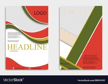 Abstract flyer design background brochure template vector image