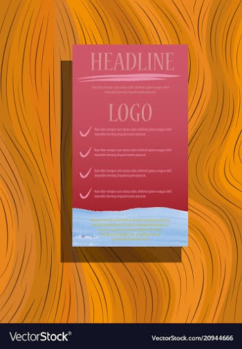 Abstract flyer design background brochure template vector image