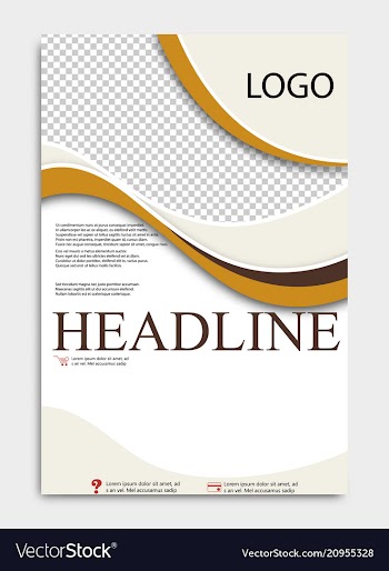 Abstract flyer design background brochure template vector image