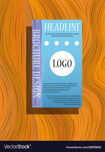 Abstract flyer design background brochure template vector image