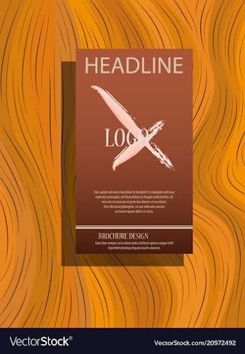 Abstract flyer design background brochure template vector image