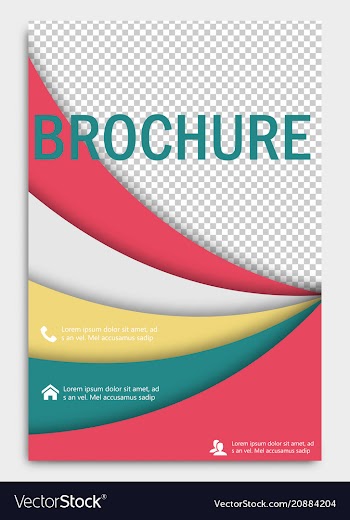 Abstract flyer design background brochure vector image