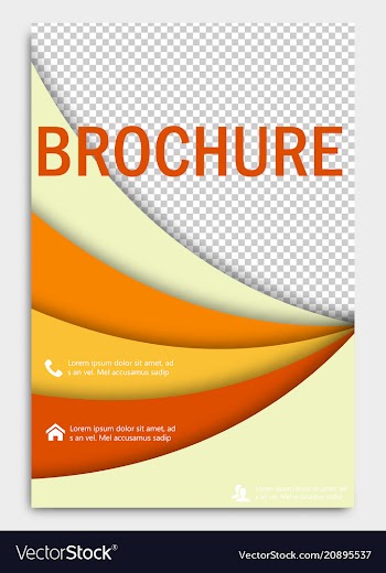 Abstract flyer design background brochure vector image