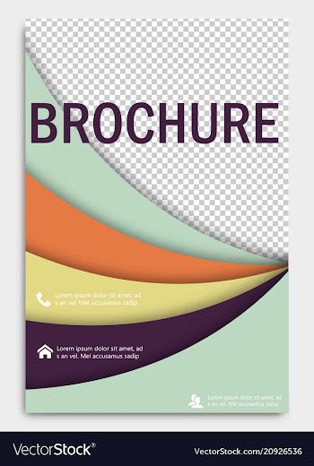 Abstract flyer design background brochure vector image