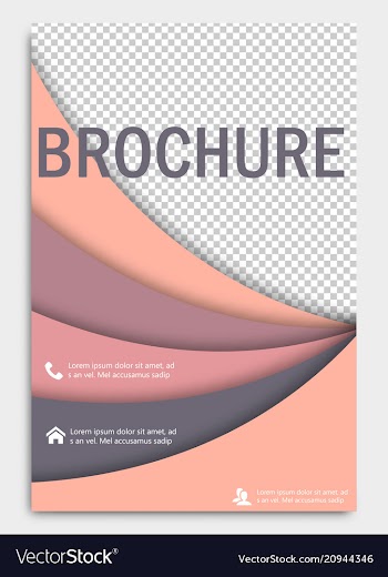 Abstract flyer design background brochure vector image