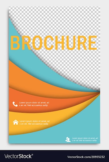 Abstract flyer design background brochure vector image