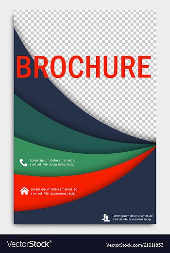 Abstract flyer design background brochure vector image