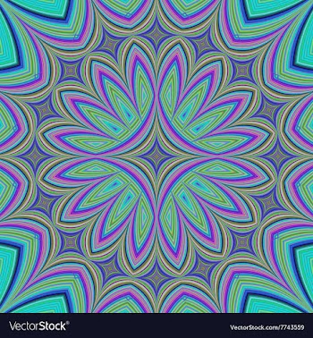 Abstract fractal kaleidoscope design background vector image