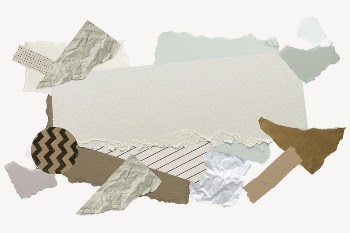 Abstract frame background, ripped paper | Free PSD - rawpixel