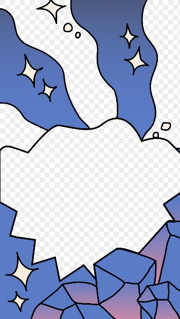 Abstract frame png, doodle rocks | Free PNG Sticker - rawpixel