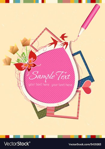 Abstract frame vector image