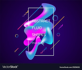 abstract geometric background fluid shape