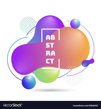 abstract geometric background fluid shape