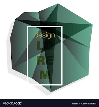 Abstract geometric background with polygons info vector image