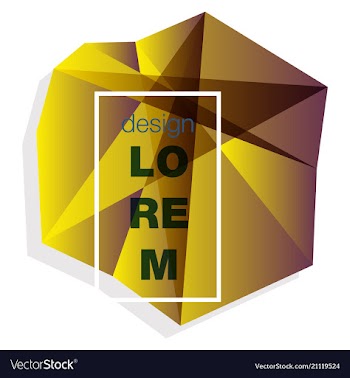Abstract geometric background with polygons info vector image