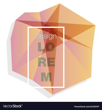 Abstract geometric background with polygons info vector image