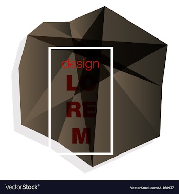 Abstract geometric background with polygons info vector image