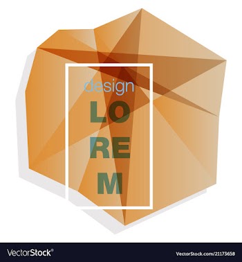 Abstract geometric background with polygons info vector image