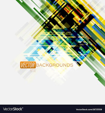 Abstract geometric colorful on a gray scene vector image