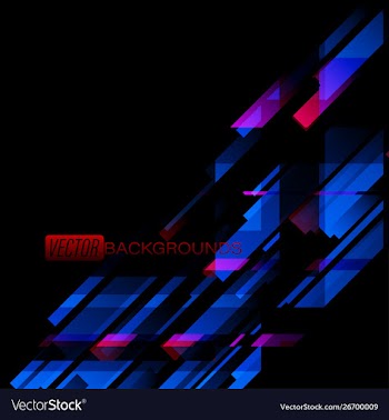 Abstract geometric dark and blue scene vector image