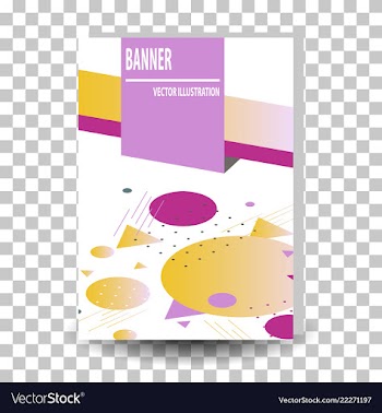 Abstract geometric design banner web template vector image