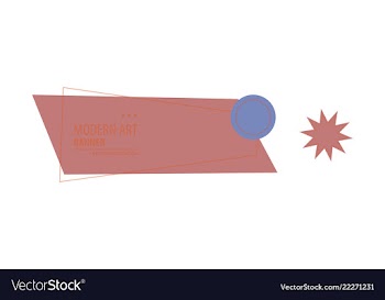 Abstract geometric design banner web template vector image