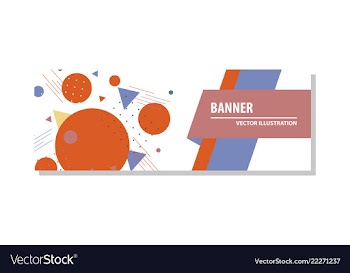 Abstract geometric design banner web template vector image