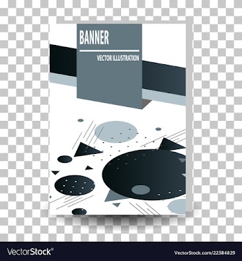 Abstract geometric design banner web template vector image