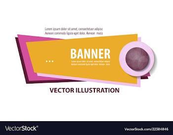 Abstract geometric design banner web template vector image