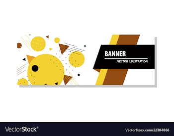Abstract geometric design banner web template vector image