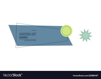 Abstract geometric design banner web template vector image