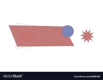 Abstract geometric design banner web template vector image