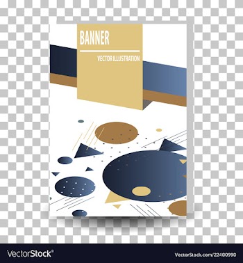 Abstract geometric design banner web template vector image