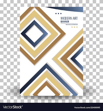 Abstract geometric design banner web template vector image
