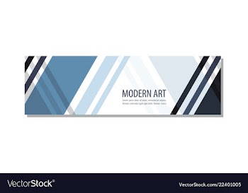 Abstract geometric design banner web template vector image