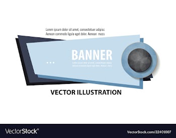 Abstract geometric design banner web template vector image