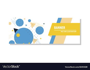 Abstract geometric design banner web template vector image