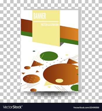 Abstract geometric design banner web template vector image