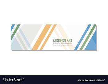Abstract geometric design banner web template vector image