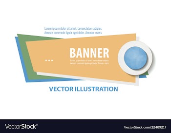 Abstract geometric design banner web template vector image