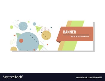 Abstract geometric design banner web template vector image