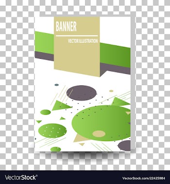 Abstract geometric design banner web template vector image