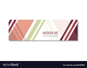 Abstract geometric design banner web template vector image