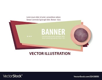 Abstract geometric design banner web template vector image