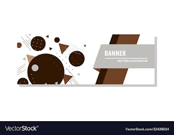 Abstract geometric design banner web template vector image