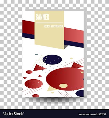 Abstract geometric design banner web template vector image