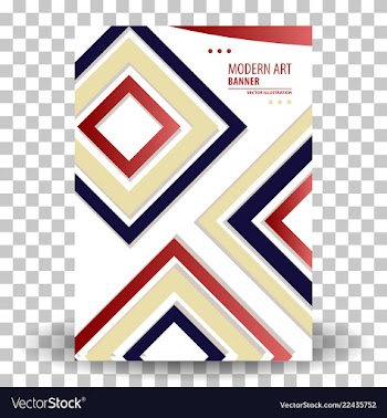 Abstract geometric design banner web template vector image