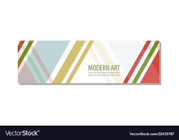 Abstract geometric design banner web template vector image