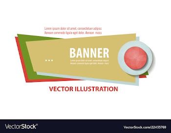 Abstract geometric design banner web template vector image